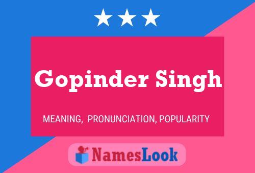 Poster del nome Gopinder Singh