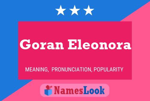 Poster del nome Goran Eleonora