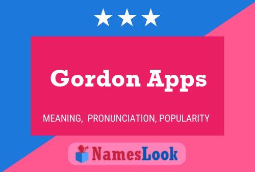 Poster del nome Gordon Apps