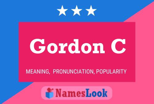 Poster del nome Gordon C