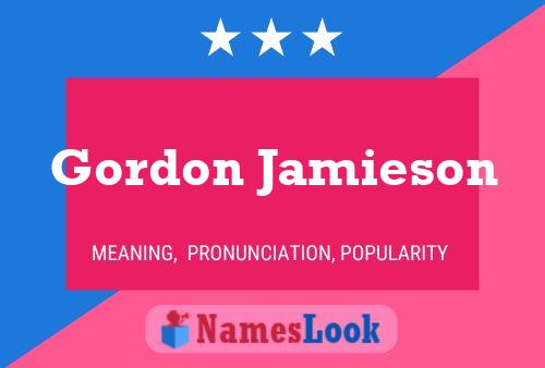 Poster del nome Gordon Jamieson