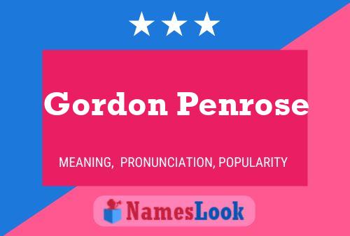 Poster del nome Gordon Penrose