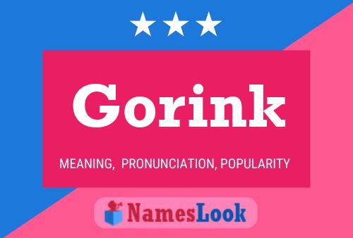 Poster del nome Gorink