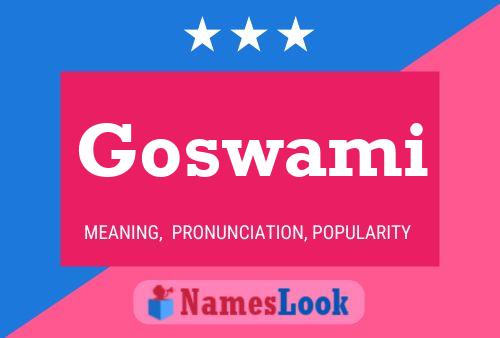 Poster del nome Goswami