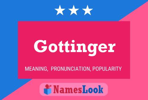 Poster del nome Gottinger