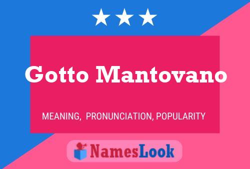 Poster del nome Gotto Mantovano