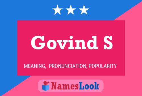 Poster del nome Govind S