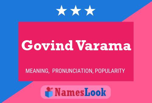 Poster del nome Govind Varama