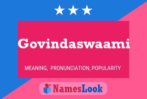 Poster del nome Govindaswaami