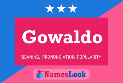 Poster del nome Gowaldo