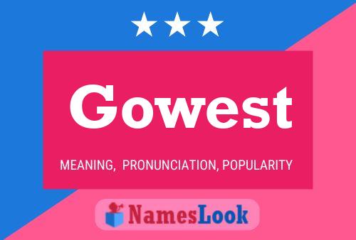 Poster del nome Gowest