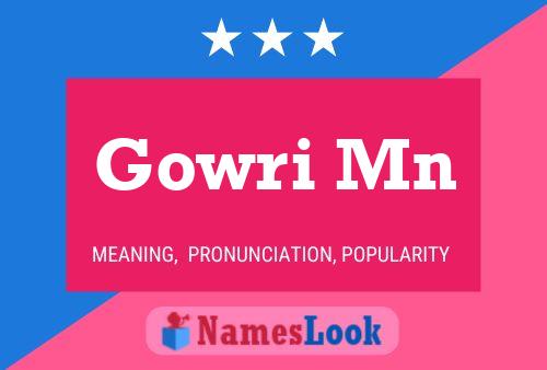 Poster del nome Gowri Mn