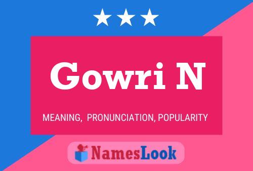 Poster del nome Gowri N