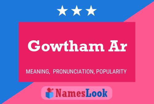 Poster del nome Gowtham Ar