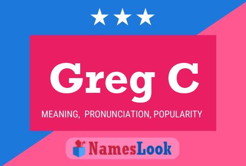 Poster del nome Greg C