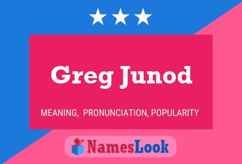 Poster del nome Greg Junod