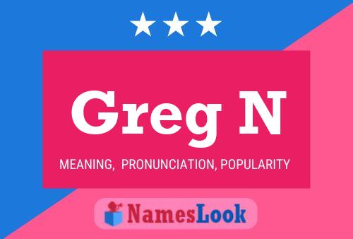 Poster del nome Greg N