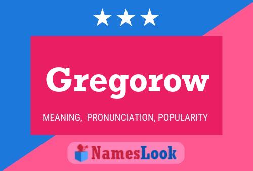 Poster del nome Gregorow