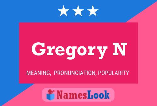 Poster del nome Gregory N