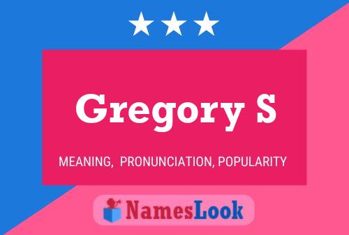 Poster del nome Gregory S