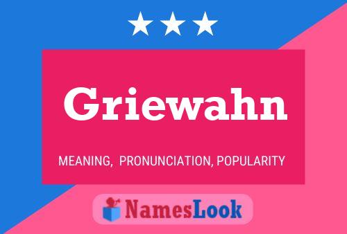 Poster del nome Griewahn