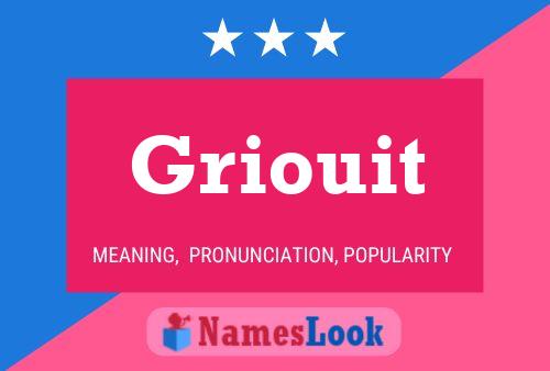 Poster del nome Griouit