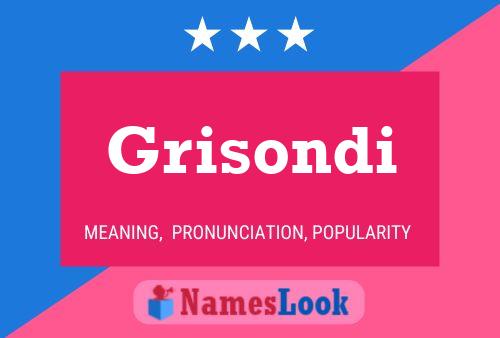 Poster del nome Grisondi