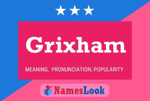 Poster del nome Grixham