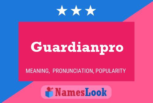 Poster del nome Guardianpro