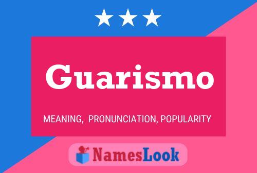 Poster del nome Guarismo