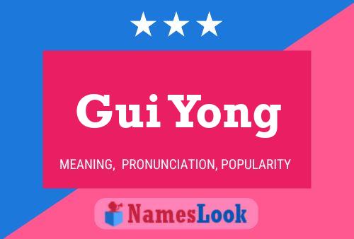 Poster del nome Gui Yong