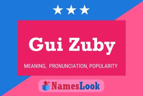 Poster del nome Gui Zuby