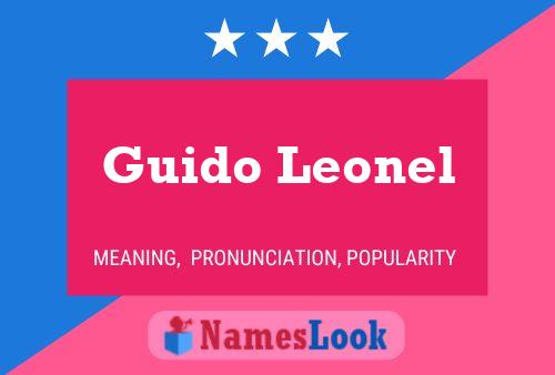 Poster del nome Guido Leonel