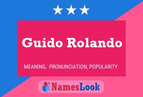 Poster del nome Guido Rolando