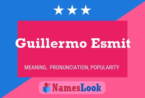 Poster del nome Guillermo Esmit