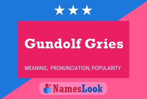 Poster del nome Gundolf Gries