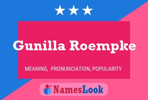 Poster del nome Gunilla Roempke