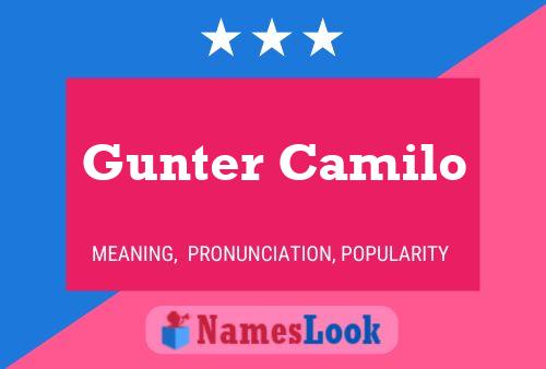 Poster del nome Gunter Camilo