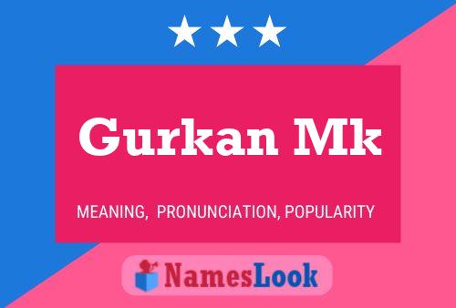 Poster del nome Gurkan Mk