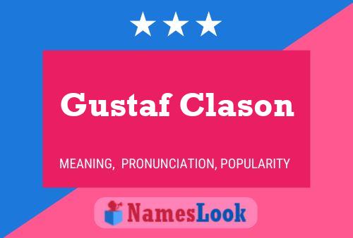 Poster del nome Gustaf Clason