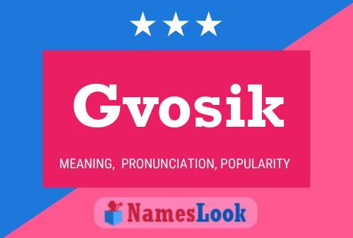 Poster del nome Gvosik