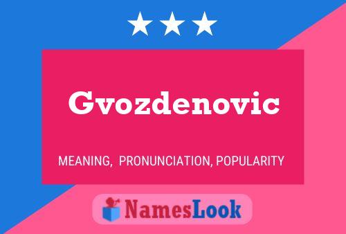 Poster del nome Gvozdenovic