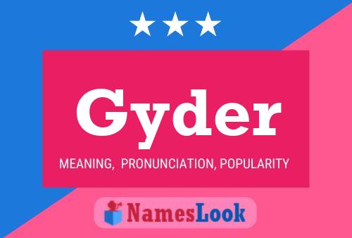 Poster del nome Gyder