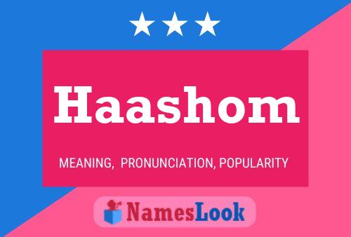 Poster del nome Haashom