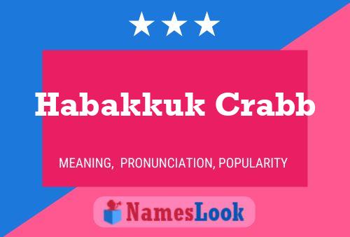 Poster del nome Habakkuk Crabb