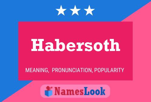 Poster del nome Habersoth