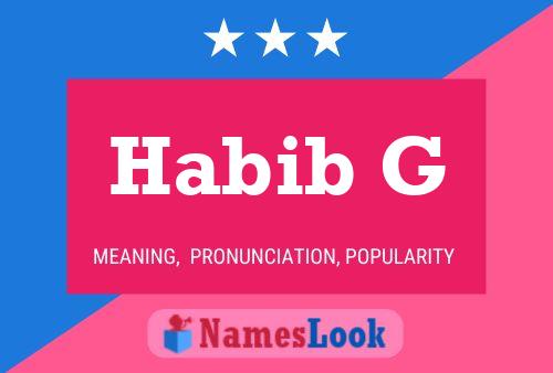 Poster del nome Habib G