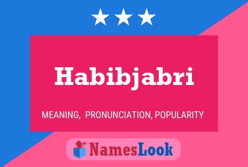 Poster del nome Habibjabri