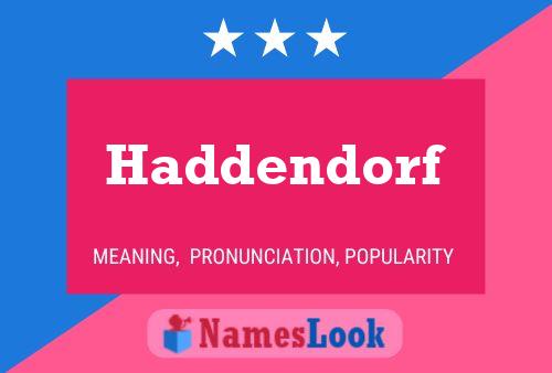 Poster del nome Haddendorf