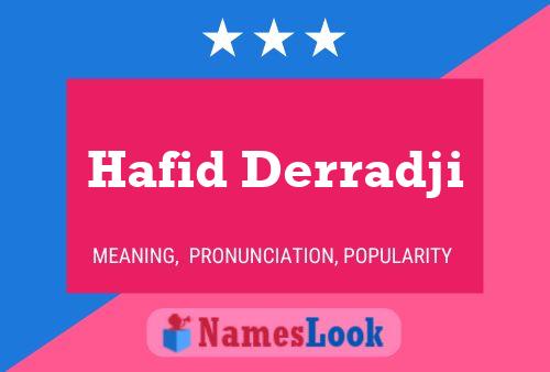 Poster del nome Hafid Derradji